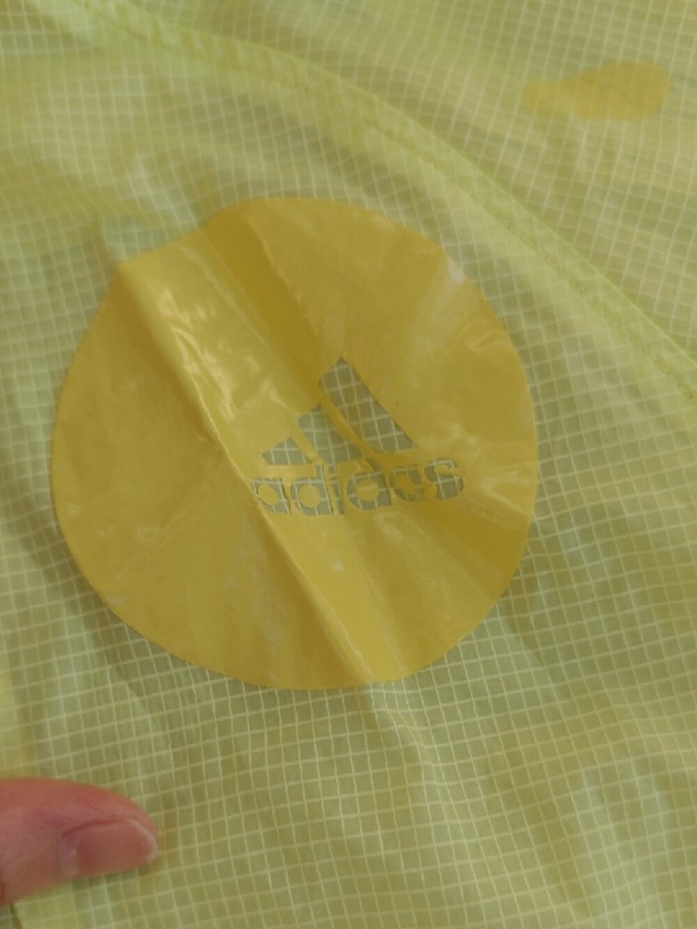 adidas Yellow Kids Jacket with Logo - Picture 5 of 12